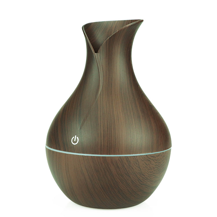Wooden Vase-Shape Ultrasonic Aroma Diffuser Executive Corporate Gifts Singapore