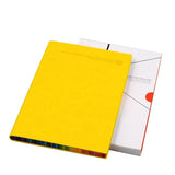 Hard Cover Leather Notebook with Rainbow Edge | AbrandZ Corporate Gifts