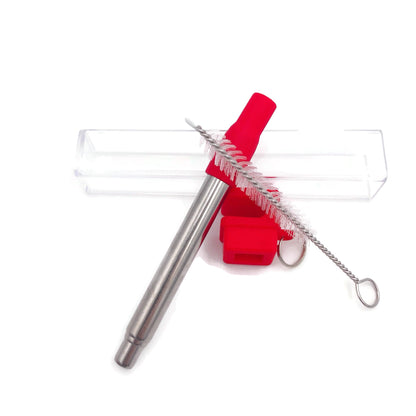 Telescopic Reusable Metal Straw with Silicone Tips Executive Gifts Singapore