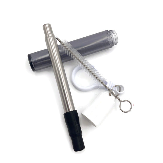 Collapsible Metal Straw in Plastic Cylinder Container Executive Gifts Singapore