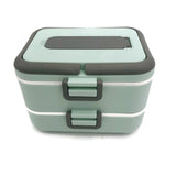 Easy Lock Double Layer Lunch Box with Spoon | AbrandZ Corporate Gifts