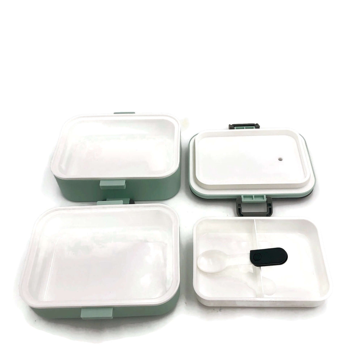 Easy Lock Double Layer Lunch Box with Spoon Executive Corporate Gifts Singapore