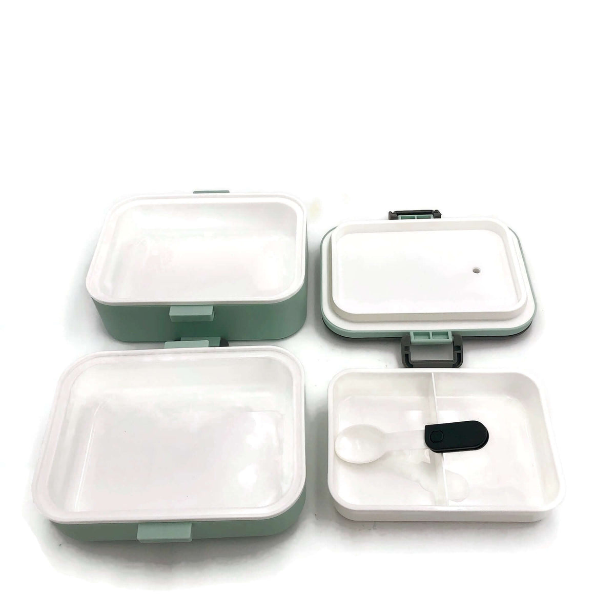 Easy Lock Double Layer Lunch Box with Spoon Executive Corporate Gifts Singapore