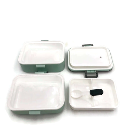 Easy Lock Double Layer Lunch Box with Spoon Executive Corporate Gifts Singapore