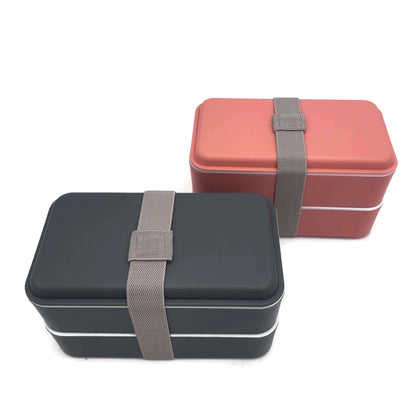 Double Layer Lunch Box with Rubber Tie Executive Corporate Gifts Singapore