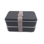 Double Layer Lunch Box with Rubber Tie | AbrandZ Corporate Gifts