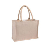 Laminated Jute Bag with Velcro