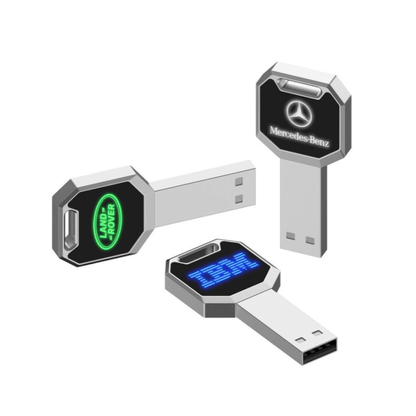 Key Shaped USB Flash Drive with LED Logo Executive Corporate Gifts Singapore
