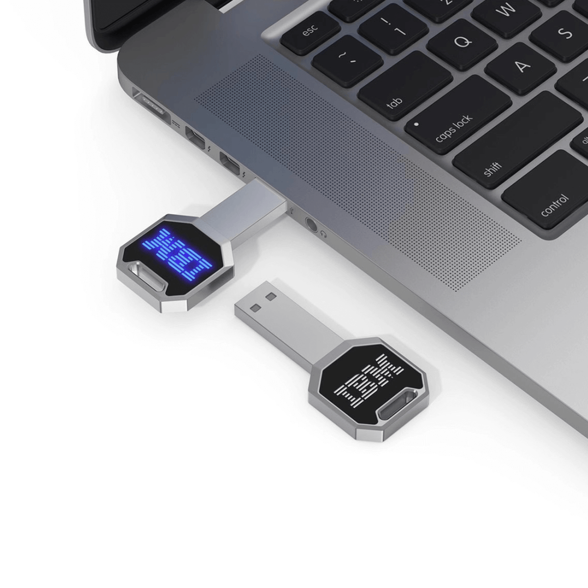 Key Shaped USB Flash Drive with LED Logo Executive Corporate Gifts Singapore