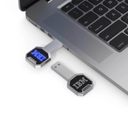 Key Shaped USB Flash Drive with LED Logo Executive Corporate Gifts Singapore