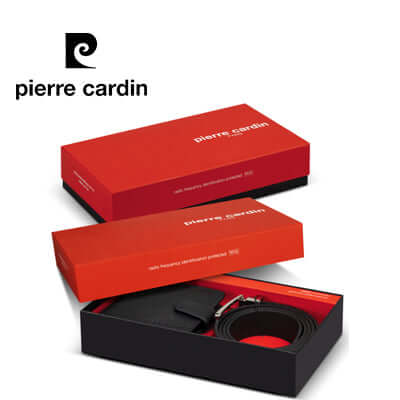 Pierre Cardin Leather Wallet and Belt Gift Set Corporate Gift Singapore