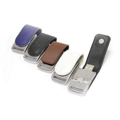Leather Magnetic Flip USB Drive Executive Corporate Gifts Singapore
