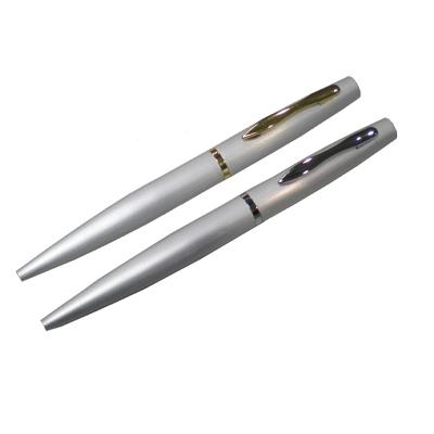 Matt Silver Ballpoint Pen Executive Corporate Gifts Singapore