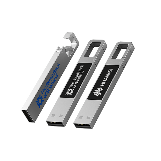 Metal Hook USB Flash Drive with LED Logo Executive Corporate Gifts Singapore