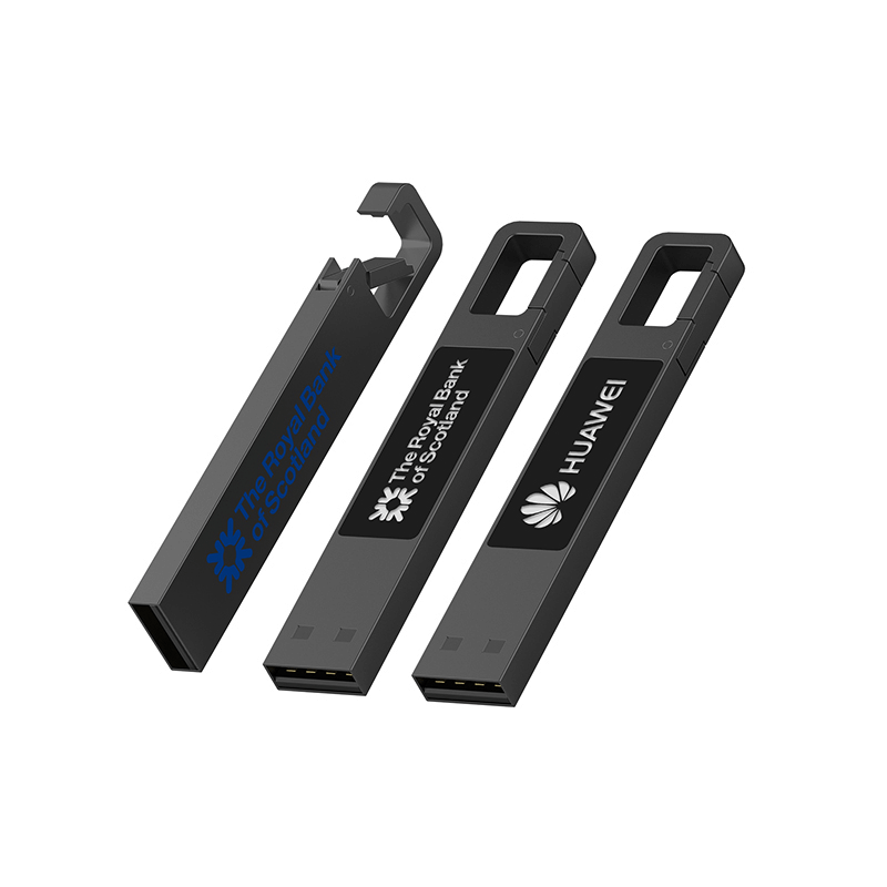 Metal Hook USB Flash Drive with LED Logo Executive Corporate Gifts Singapore