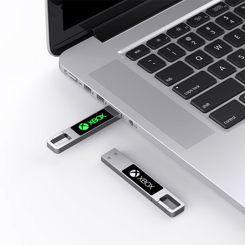 Metal Hook USB Flash Drive with LED Logo Executive Corporate Gifts Singapore