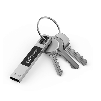 Metal Hook USB Flash Drive with LED Logo Executive Corporate Gifts Singapore