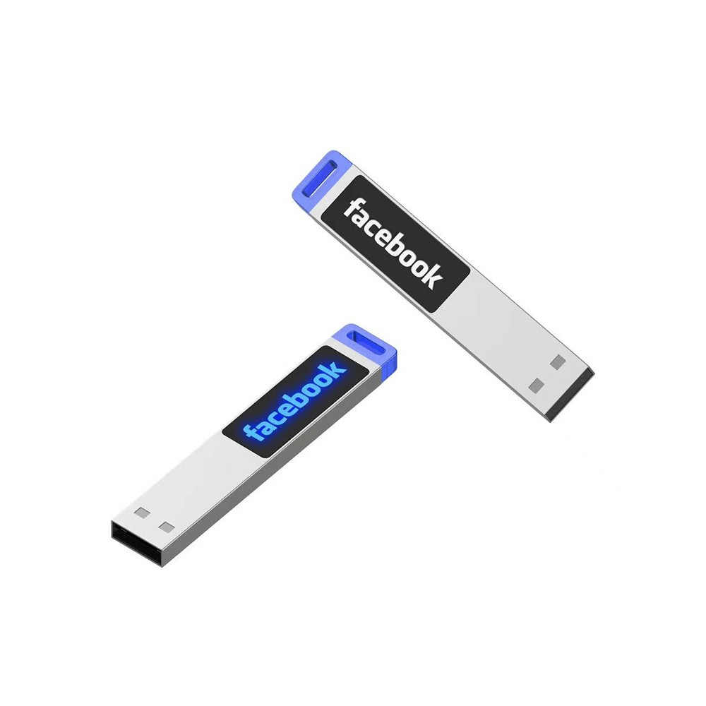 Metal USB Flash Drive with LED Light and Logo Executive Corporate Gifts Singapore