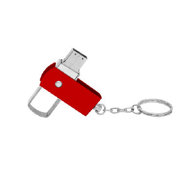 Metal Swivel USB Drive with Keychain Executive Corporate Gifts Singapore