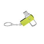 Metal Swivel USB Drive with Keychain | AbrandZ Corporate Gifts