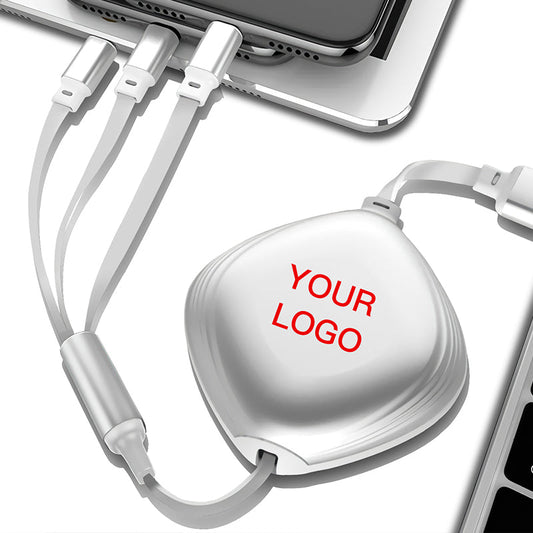 Fast Charging 3 in 1 Retractable Cable Executive Corporate Gifts Singapore