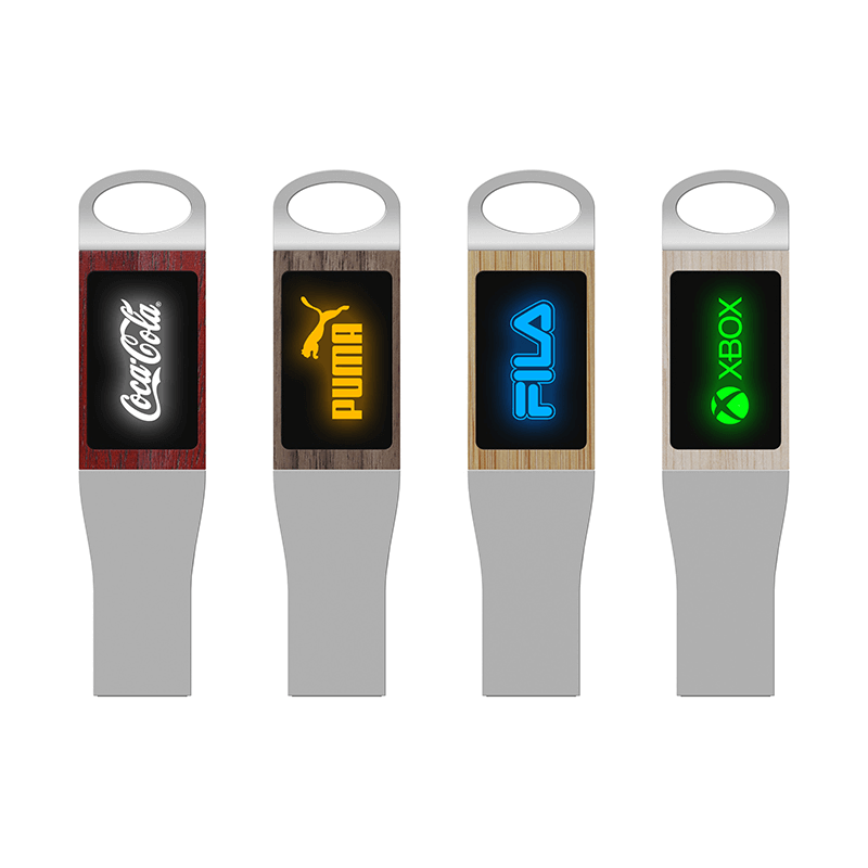 Oval Hook USB Flash Drive with LED Logo Executive Corporate Gifts Singapore