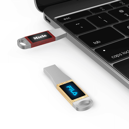 Oval Hook USB Flash Drive with LED Logo Executive Corporate Gifts Singapore