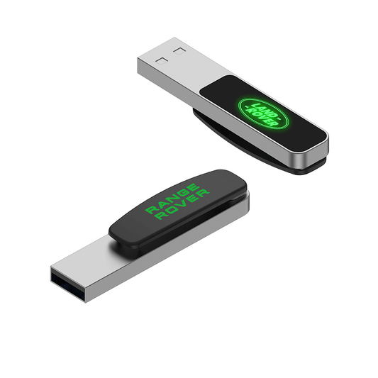 Oval Clip On USB Flash Drive with LED Logo Executive Corporate Gifts Singapore