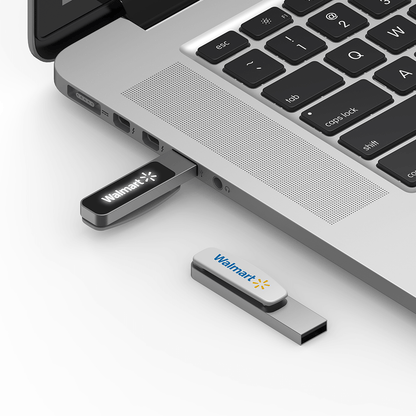 Oval Clip On USB Flash Drive with LED Logo Executive Corporate Gifts Singapore