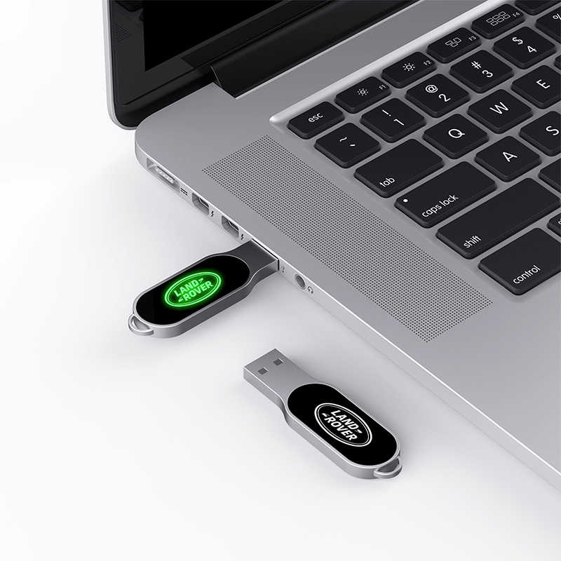 Oval Shaped USB Flash Drive with LED Logo Executive Corporate Gifts Singapore