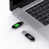 Oval Shaped USB Flash Drive with LED Logo