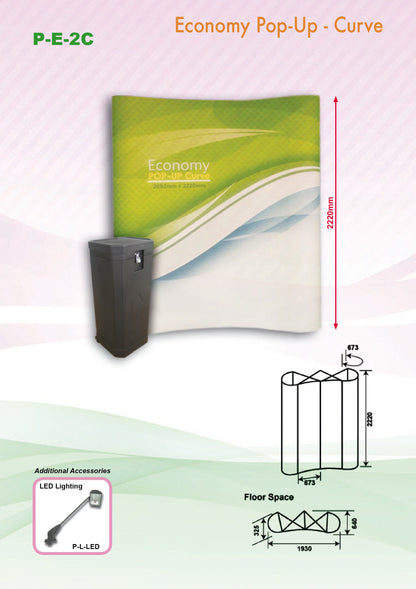Pop Up Curve Backdrop Executive Corporate Gifts Singapore