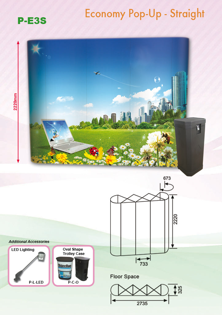Pop Up Straight Backdrop Executive Corporate Gifts Singapore