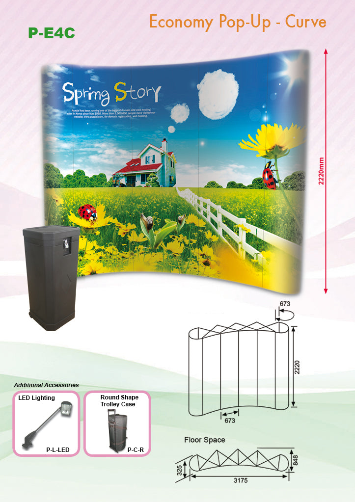 Pop Up Curve Backdrop Executive Corporate Gifts Singapore