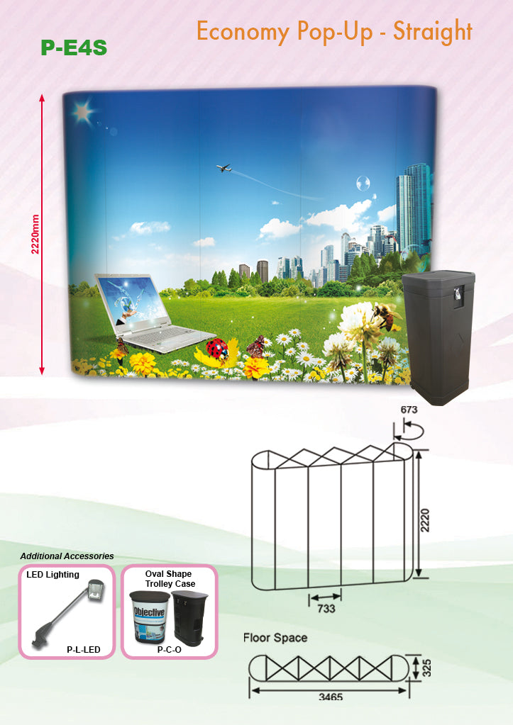 Pop Up Straight Backdrop Executive Corporate Gifts Singapore