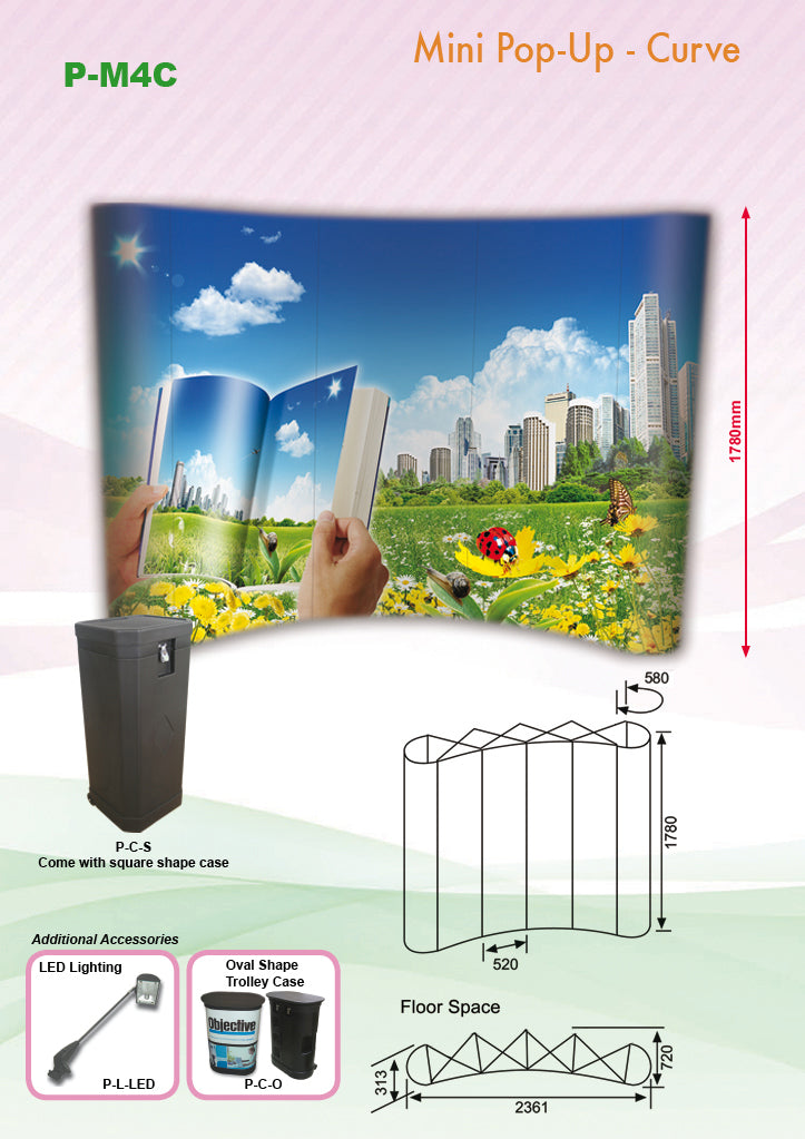 Pop Up Curve Backdrop Executive Corporate Gifts Singapore