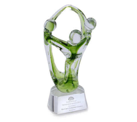 Green Harmony on Crystal Base Executive Gifts Singapore