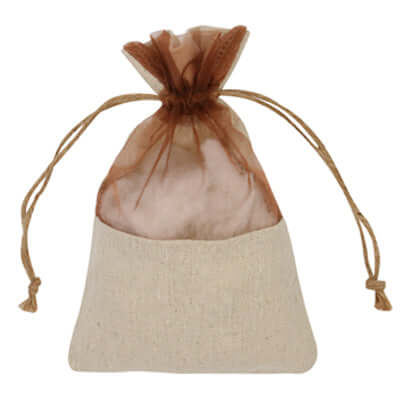 Jute Mesh Drawstring Pouch Executive Corporate Gifts Singapore
