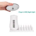 5 Port Quick Charger with Night Lamp | AbrandZ Corporate Gifts