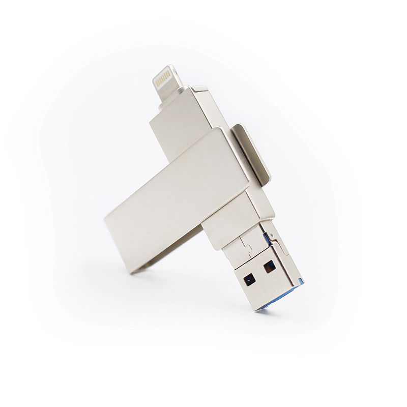 Rectangular Swivel OTG USB Drive (IOS) Executive Corporate Gifts Singapore