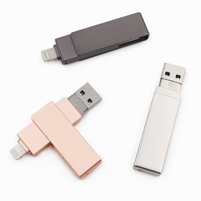 Rectangular Swivel OTG USB Drive (IOS) Executive Corporate Gifts Singapore
