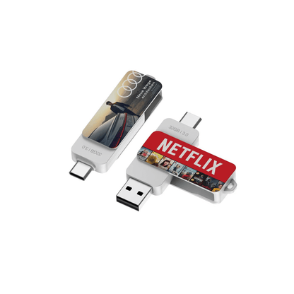 Rectangular Swivel OTG USB Drive with Triangular Loop (Android) Executive Corporate Gifts Singapore
