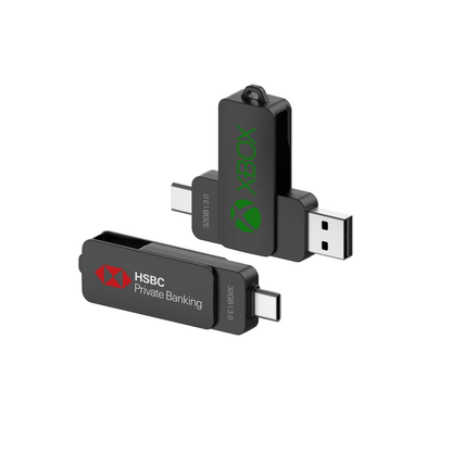 Rectangular Swivel OTG USB Drive with Triangular Loop (Android) Executive Corporate Gifts Singapore