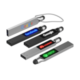 USB Flash Drive with Stylus and LED Logo