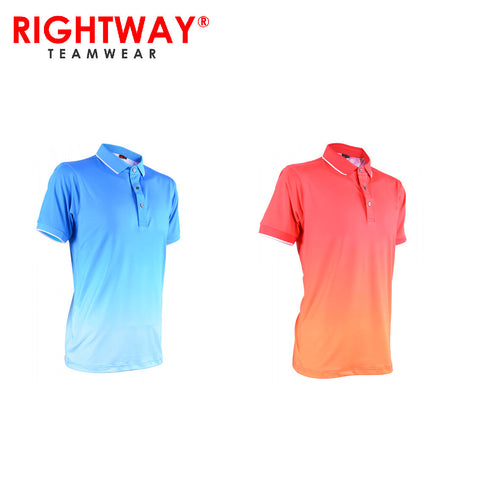 Rightway MOF 30 Neon-Tech Gradient Polo T-Shirt | AbrandZ Corporate Gifts