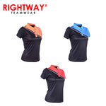 Rightway WOP 43 Women Reflective Cross Design Polo T-Shirt | AbrandZ Corporate Gifts