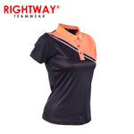 Rightway WOP 43 Women Reflective Cross Design Polo T-Shirt | AbrandZ Corporate Gifts