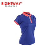 Rightway WOP 46 Women Reflective Placket Design Polo T-Shirt | AbrandZ Corporate Gifts