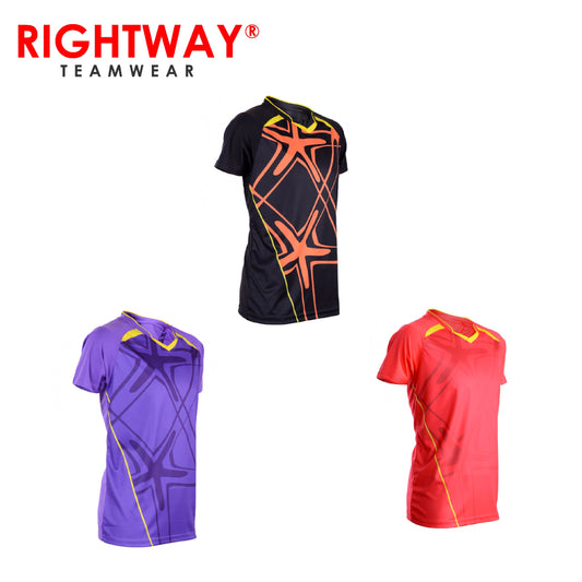 Rightway MOV 41 Neon-Tech Red Hawk V-Neck T-Shirt Executive Corporate Gifts Singapore
