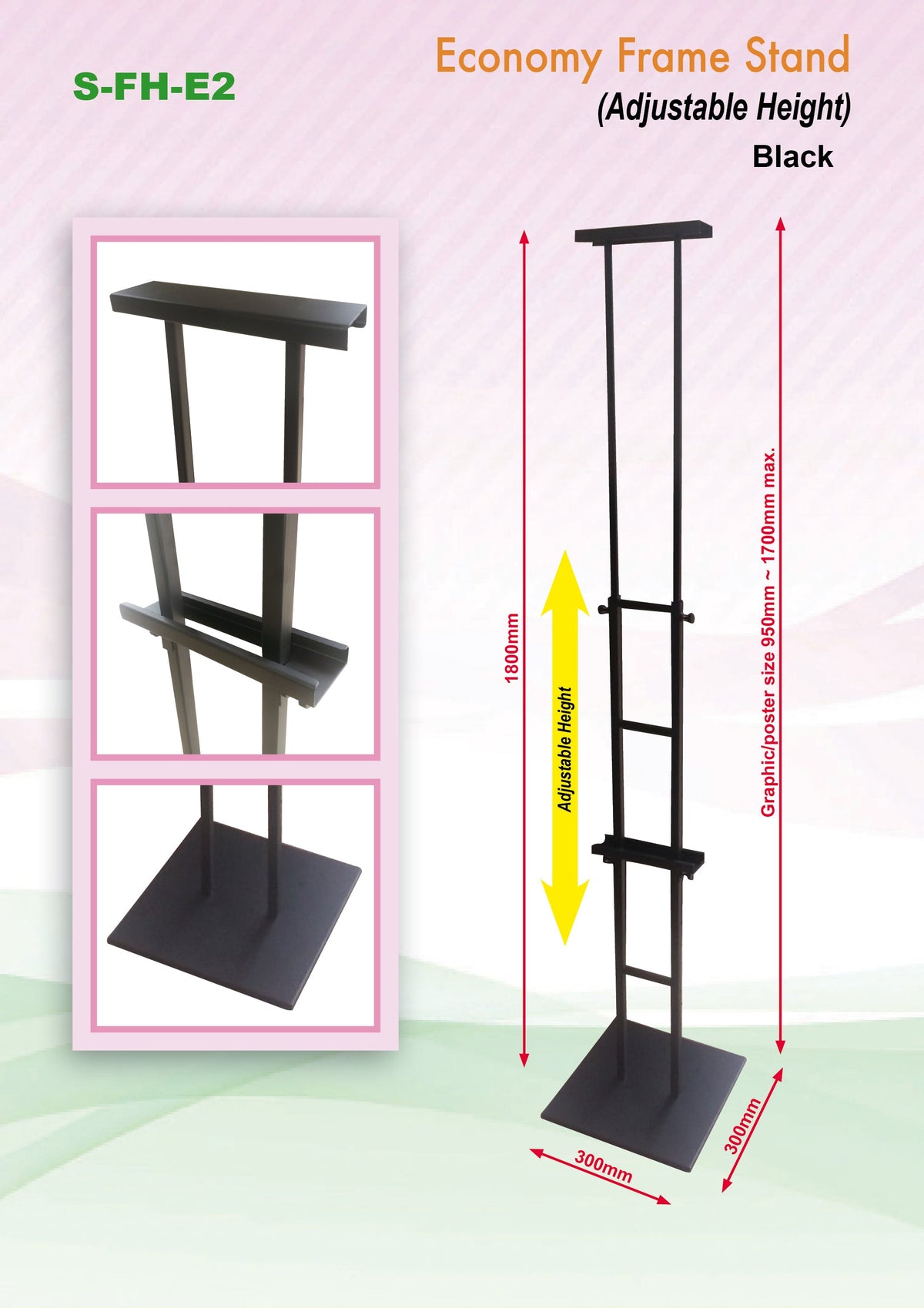 Adjustable Poster Metal Frame Stand Executive Corporate Gifts Singapore